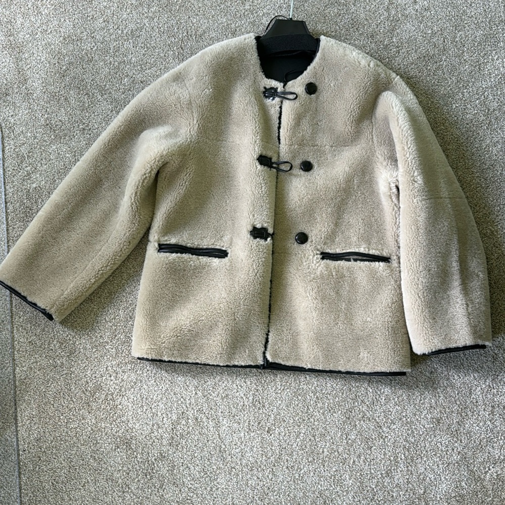Brand New Mango Faux Shearling Coat
